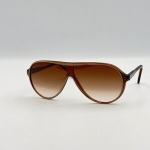 Vidal Sassoon Vintage Aviator Sunglasses Brown Tortoise Made in Italy Retro 70s
